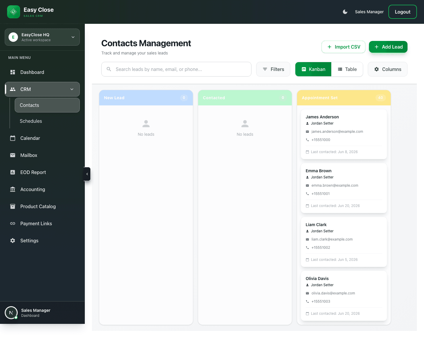 Closeum product interface